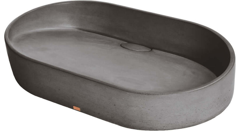 Konkretus Custom Made DAL 02 Concrete Modified Oval Above-Mount Sink in 15 Colors