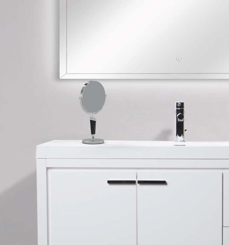 Kimball & Young Mirror Image Helix 5x/1x Chrome & Black Vanity Mirror