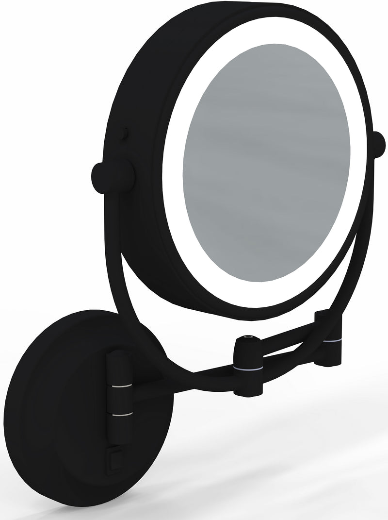 Kimball & Young 3,500k/5,500k Hardwired LED 5x/1x Makeup Mirror, Matte Black