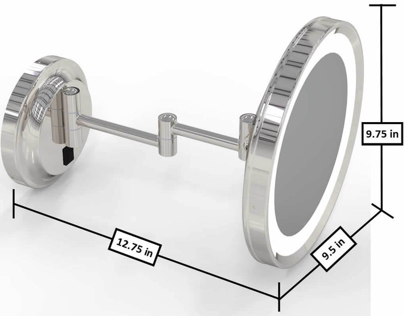 Dimensions Extended - Polished Nickel