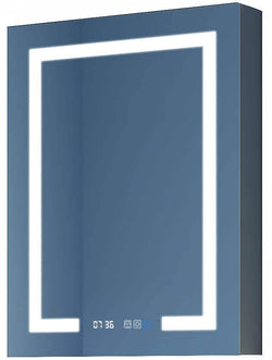 Mirror Luxe 24" Mirrored LED Full-Featured Medicine Cabinet