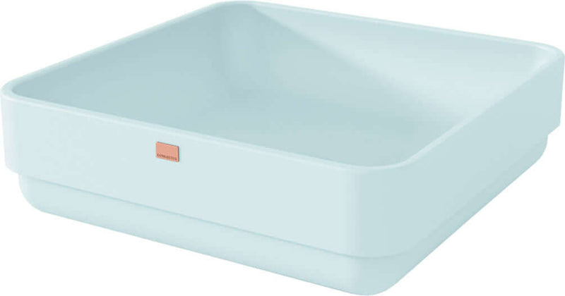 Konkretus FLADD 03 Square Concrete Drop-In Bathroom Sink, 15 Colors