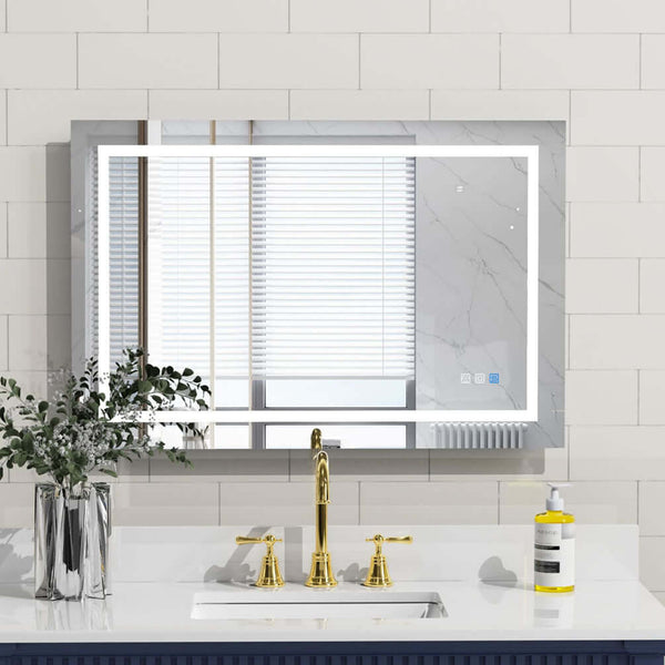 Mirror Luxe Diana Heated LED 36" x 24" Bathroom Mirror