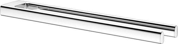Keuco Edition Actis Double Towel Holder,  2 Sizes, Polished Chrome or Matte Black