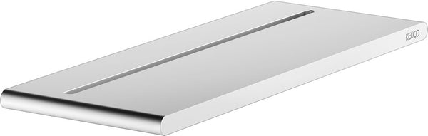 Keuco Edition Actis Shower Shelves - Plain or with Squeegee, Silver Anodized Aluminum