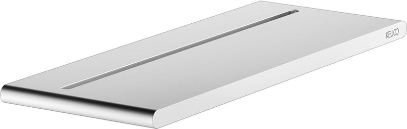 OPEN BOX Keuco Edition Actis Shower Shelves - Plain or with Squeegee, Silver Anodized Aluminum