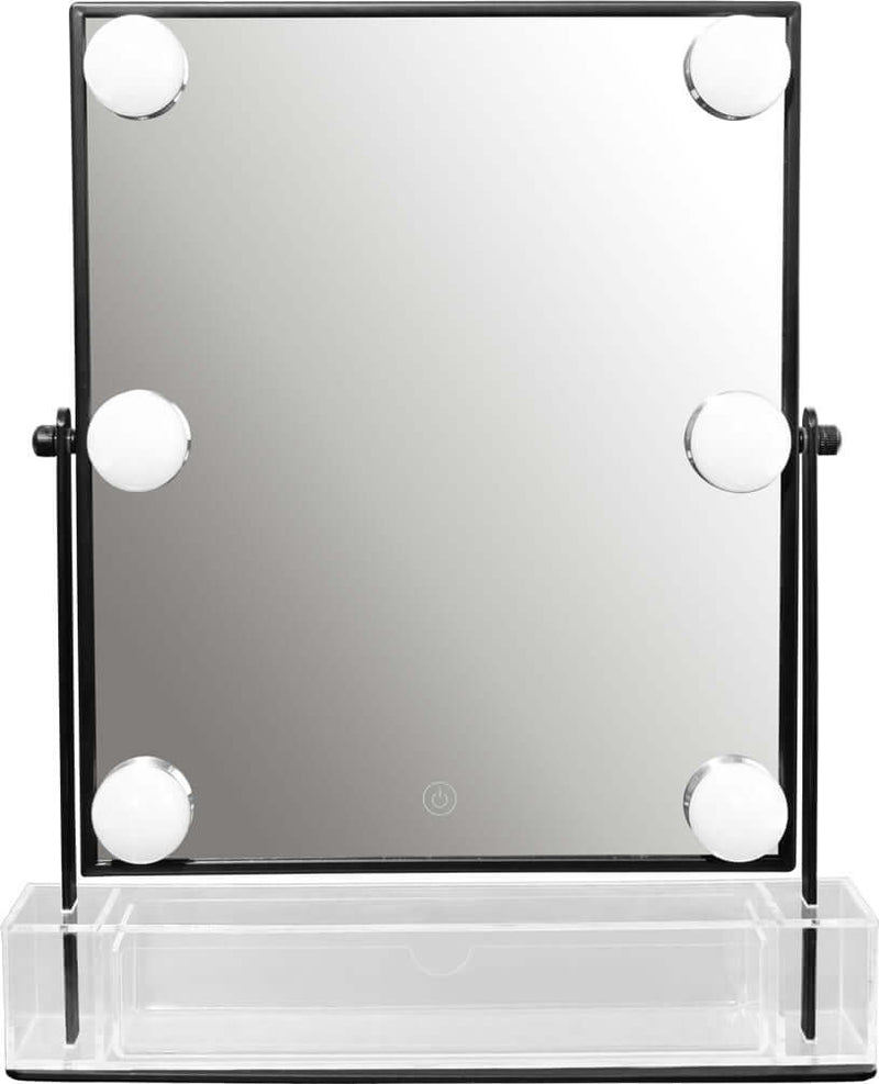 Danielle Creations Hollywood Style Makeup Mirror, Optional Storage Drawer