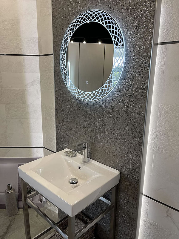 Aquadom Frost LED Heated Bathroom Mirror - 4 Sizes