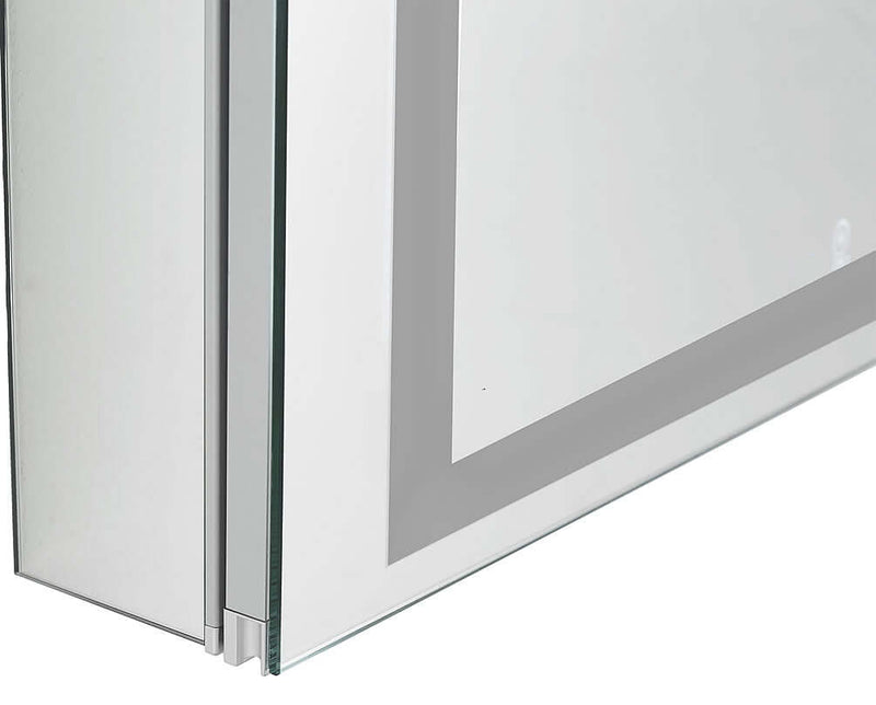 Aquadom Royale Plus 1-Door LED Medicine Cabinets - 2 Sizes with Interior Magnifying Mirror