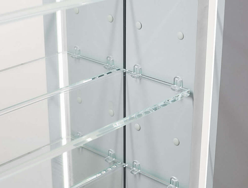 Aquadom Royale Plus 3-Door LED Medicine Cabinets - 5 Sizes with Interior Magnifying Mirror