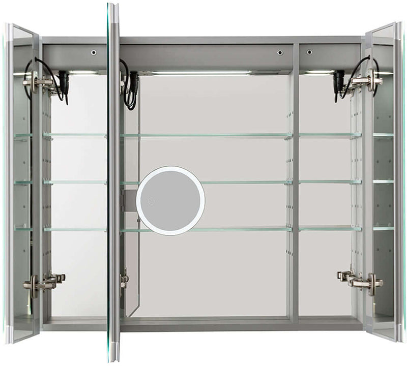 Aquadom Signature Royale 3-Door LED Medicine Cabinet with Adjustable LED Color - 6 Sizes