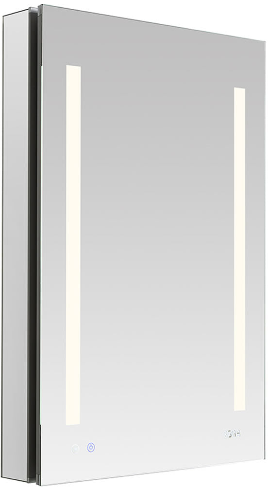 Aquadom Signature Royale 1-Door 24" LED Medicine Cabinet with Adjustable LED Color - 3 Heights
