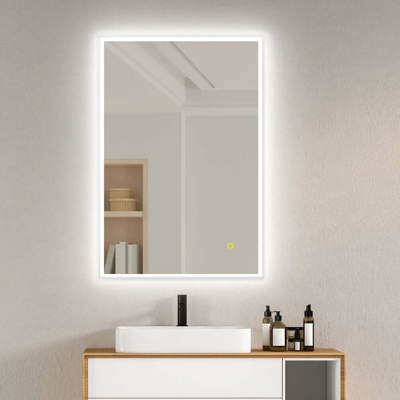 Altair Aurora Frameless Anti-Fog Dimmable LED Vanity Mirror, 3 Sizes