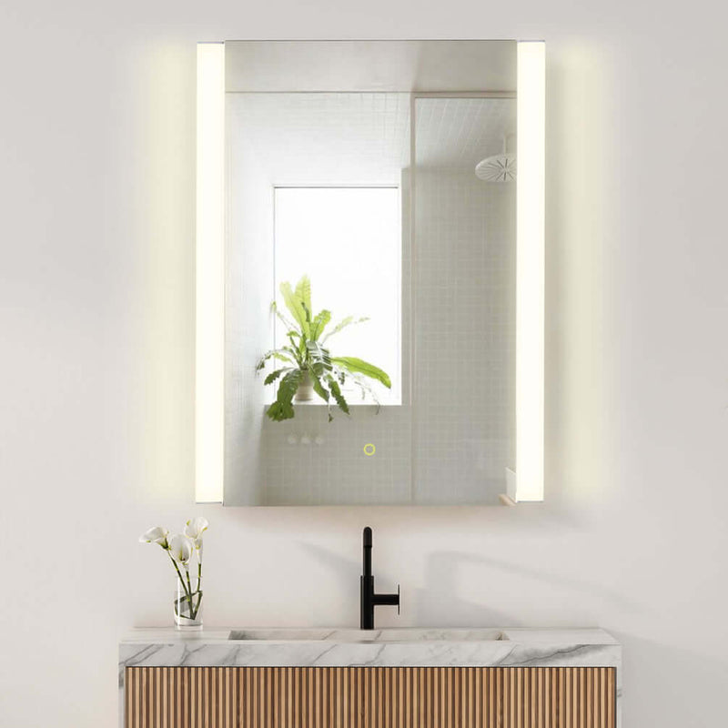 Altair Serra Mirrored LED Side-Lit Surface-Mount Medicine Cabinet