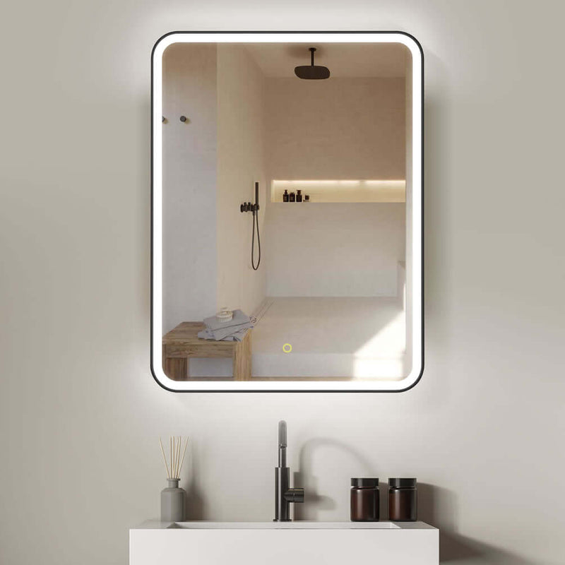 Altair Ostaria Mirrored LED Surface-Mount or Recessed Medicine Cabinet