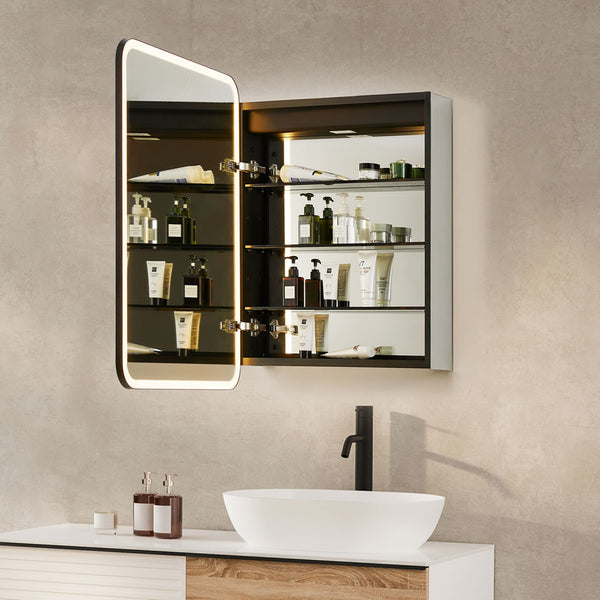 Altair Ostaria Mirrored LED Surface-Mount or Recessed Medicine Cabinet