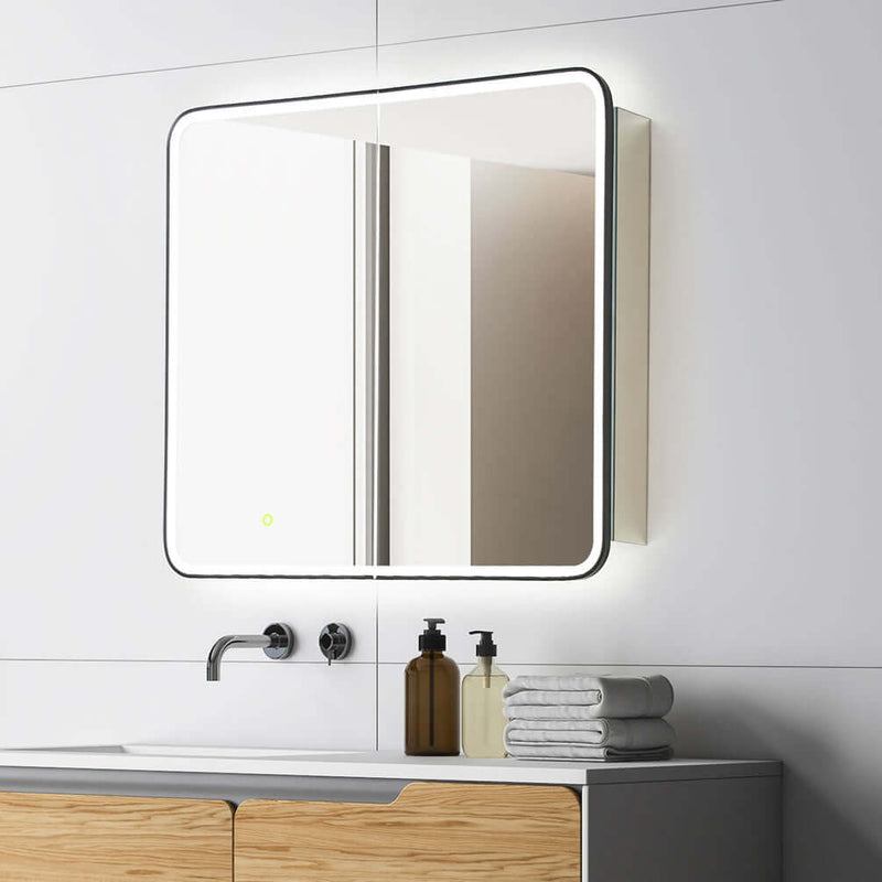 Altair Ostaria 2-Door Mirrored LED Surface-Mount/Recessed Medicine Cabinet