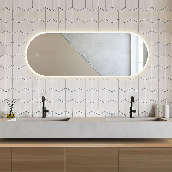 Altair Borgo 60" x 22" Frameless Anti-Fog Variable LED Bathroom Vanity Mirror