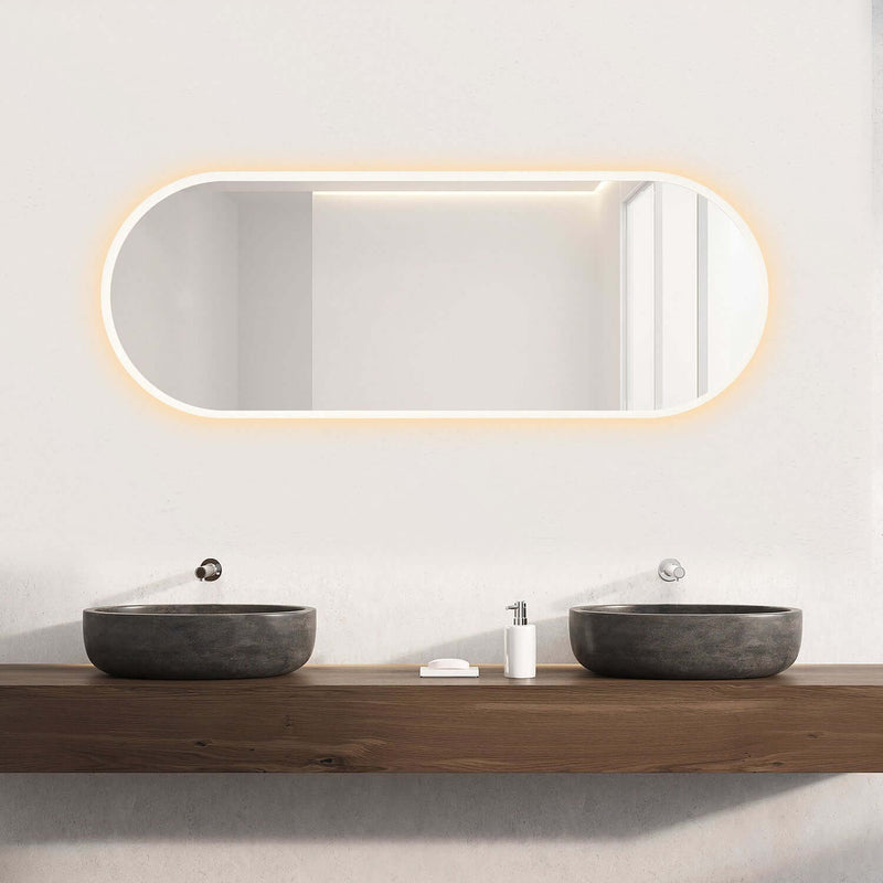 Altair Borgo 60" x 22" Frameless Anti-Fog Variable LED Bathroom Vanity Mirror