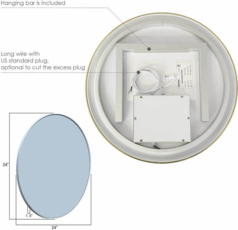 24" Diameter 1,400 Lumens