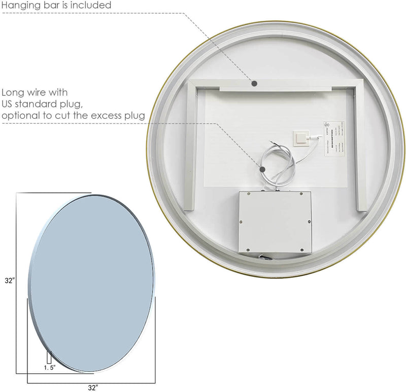 32" Diameter 2,700 Lumens