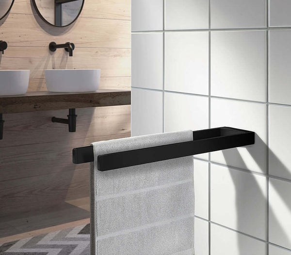 SMEDBO Outline Collection Double 15" Towel Rail, Polished Polished Chrome or Matte Black