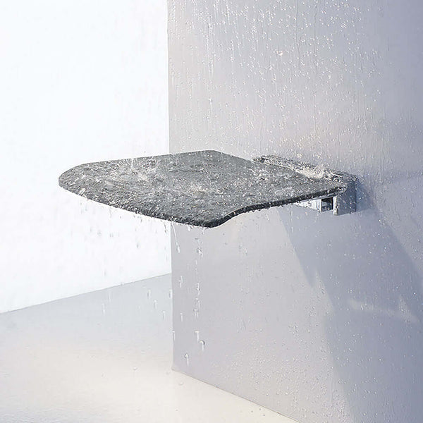 Smedbo Slate Grey Folding Shower Seat - Wet 