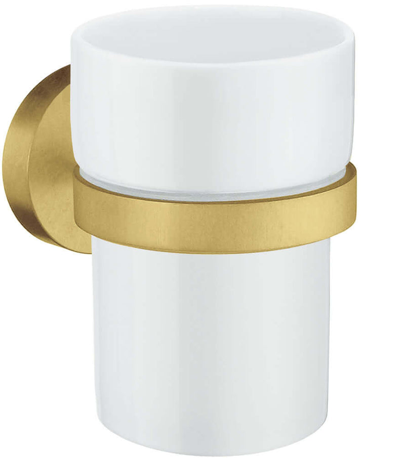 Smedbo Home Collection Solid Brass Toothbrush Holder Brushed Brass