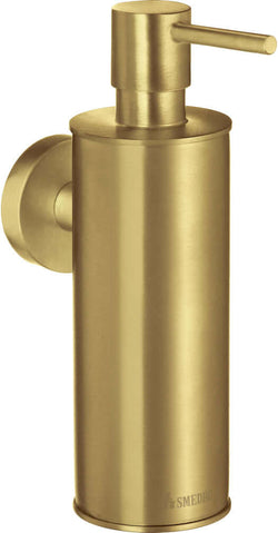 Smedbo Home Collection Solid Brass Soap or Lotion Dispenser, Brushed Brass