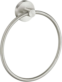 Smedbo Home Collection Solid Brass Towel Ring, Brushed Nickel