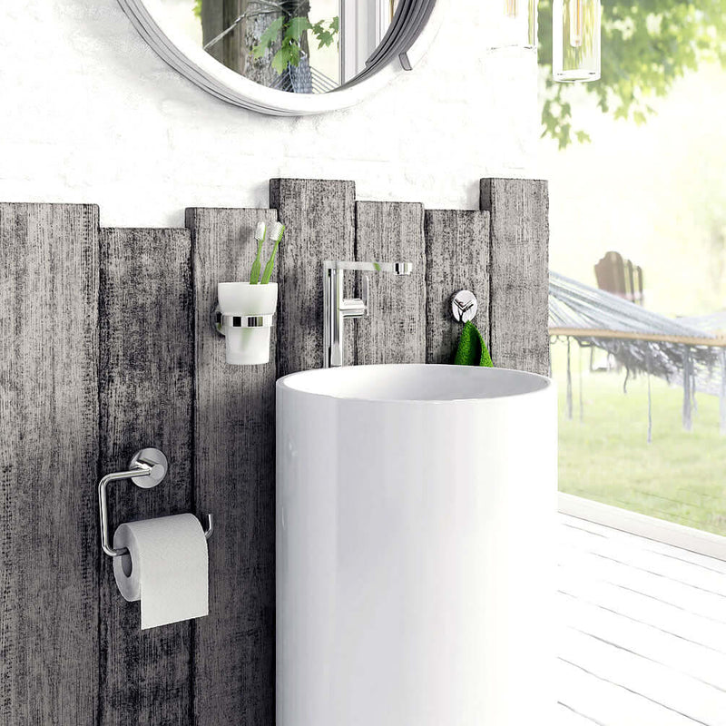 Smedbo Home Collection Polished Chrome Toilet Roll Holder