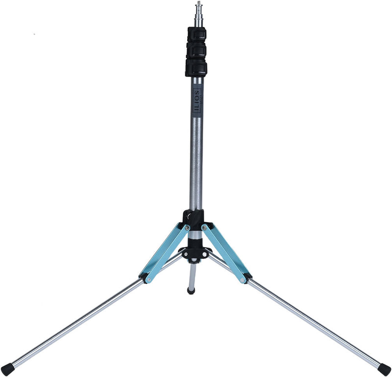 For on-the-go artists and content creators, the light stand collapses to 19 inches from a maximum extension of 6 feet.  Rubber-tipped legs provide stability and protect flooring.