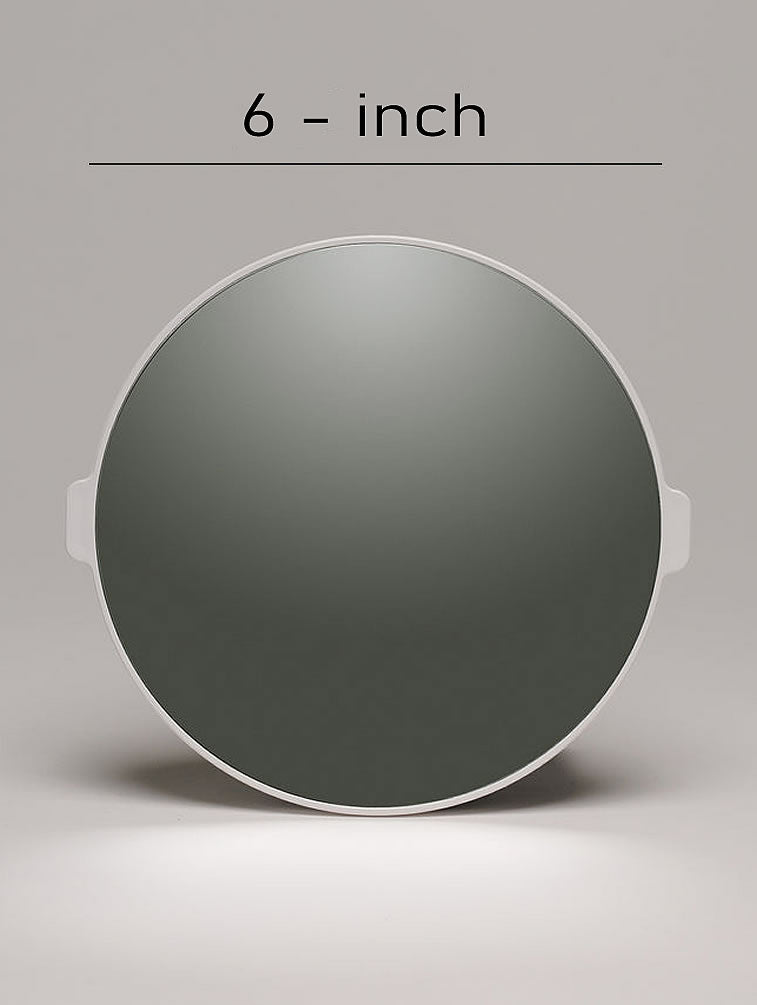 6" Diameter for 5x non-distorted sharp reflections.