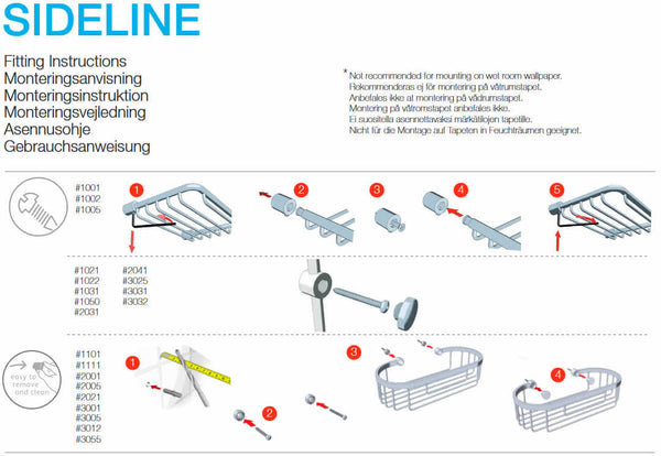 Smedbo Shower Soap Dish Installation Instructions