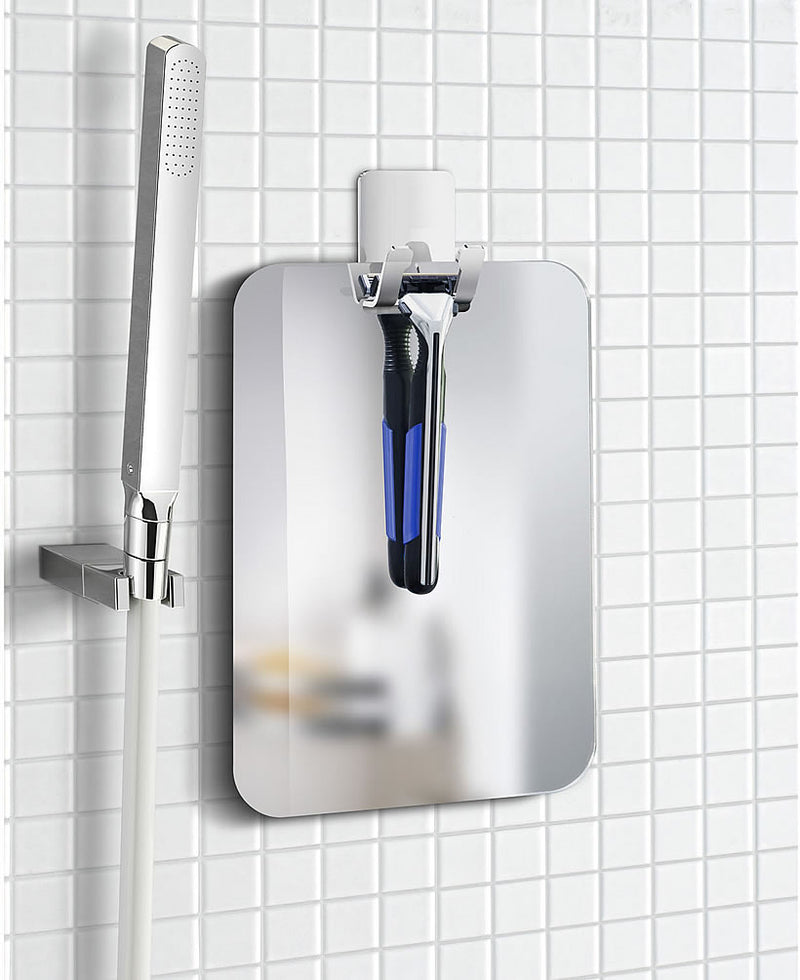 Smedbo Plastic Shower Mirror with Self-Adhesive Hook