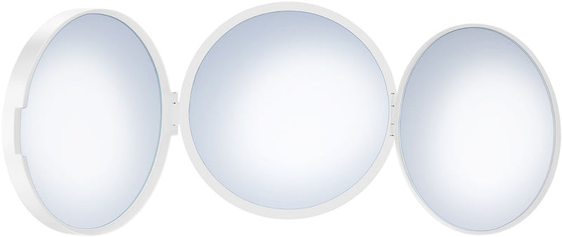 Smedbo 7x Triple Travel Mirror 1x/5x/12x Mirror Matte White or Matte Black