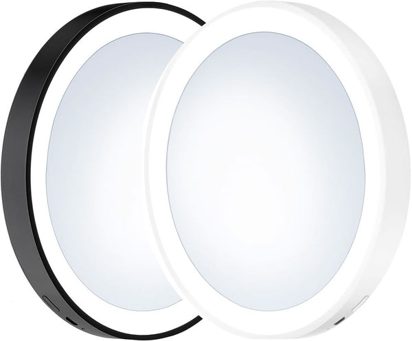 Smedbo LED Suction Cup Travel Mirrors - Matte White or Matte Black