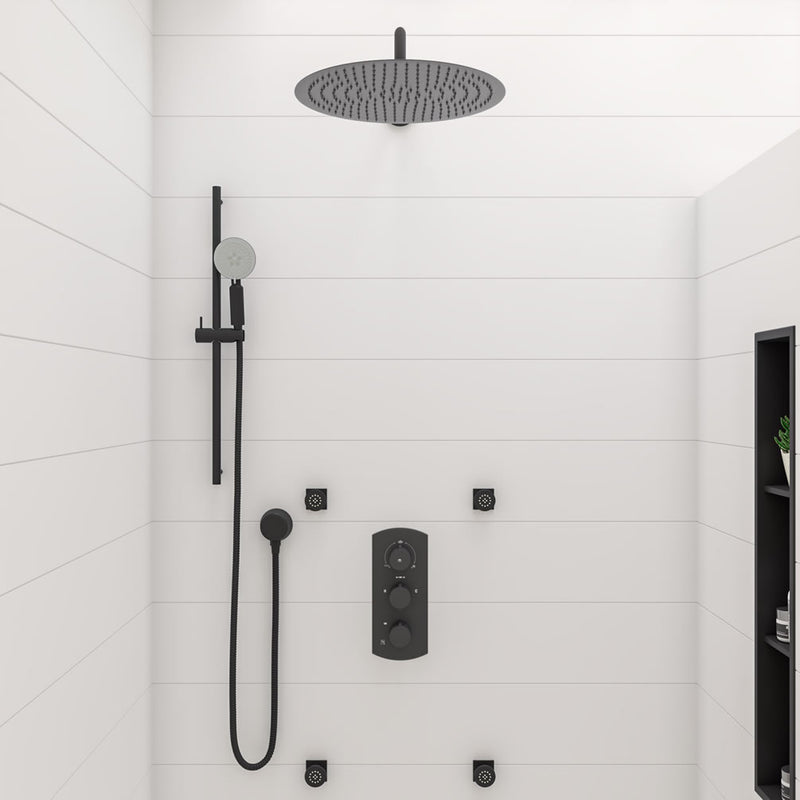 Stainless Steel Matte Black Shwoer/Bathroom Niche 8" x 36"
