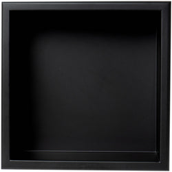 Matte Black Powder Coat Stainless Steel Bath Niche - 12" x 12" x 4" Deep by Alfi Brand