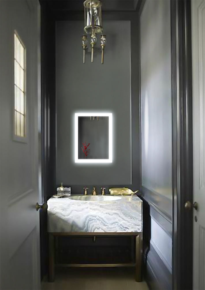 Krugg Bijou Small LED Bathroom Mirror, 2 Sizes