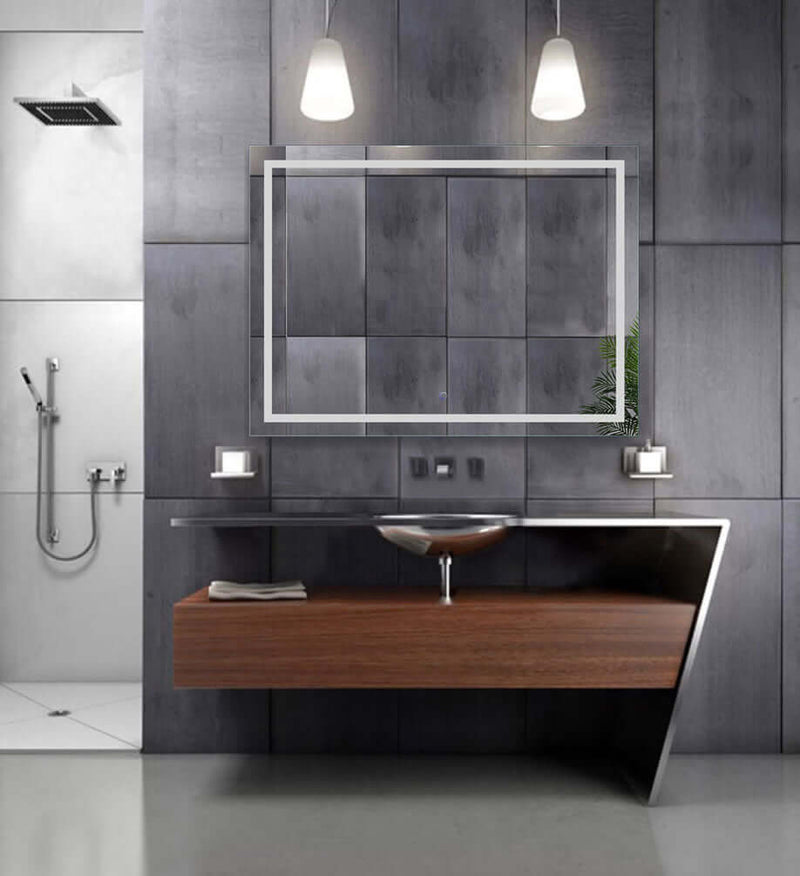 Icon 48" x 36" - Mount horizontially or vertically.  CRI 90+, and 6,000k (daylight) LED lightinhg - best for makeup application.