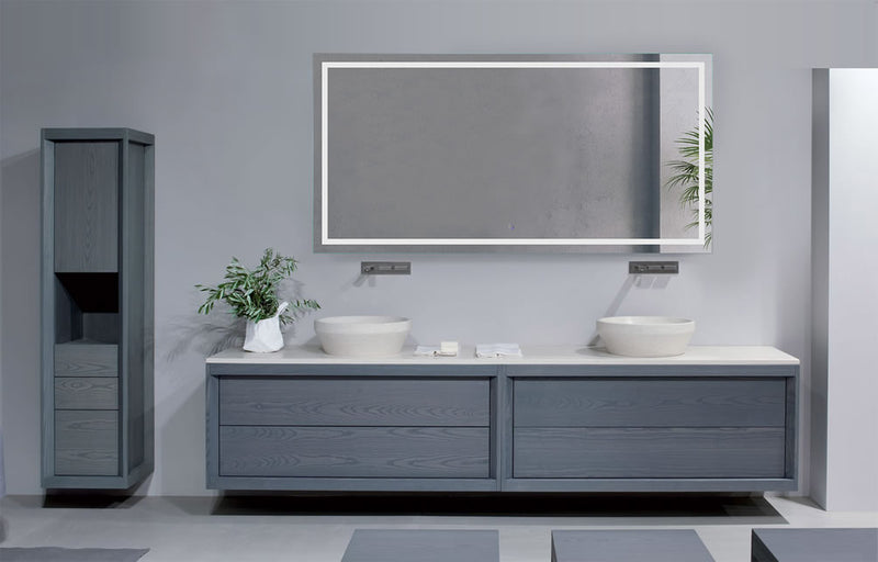 Krugg Icon 72" x 36" - Usually mounted horizontially - can be mounted vertically.  CRI 90+, and 6,000k (daylight) LED lightinhg - best for makeup application.
