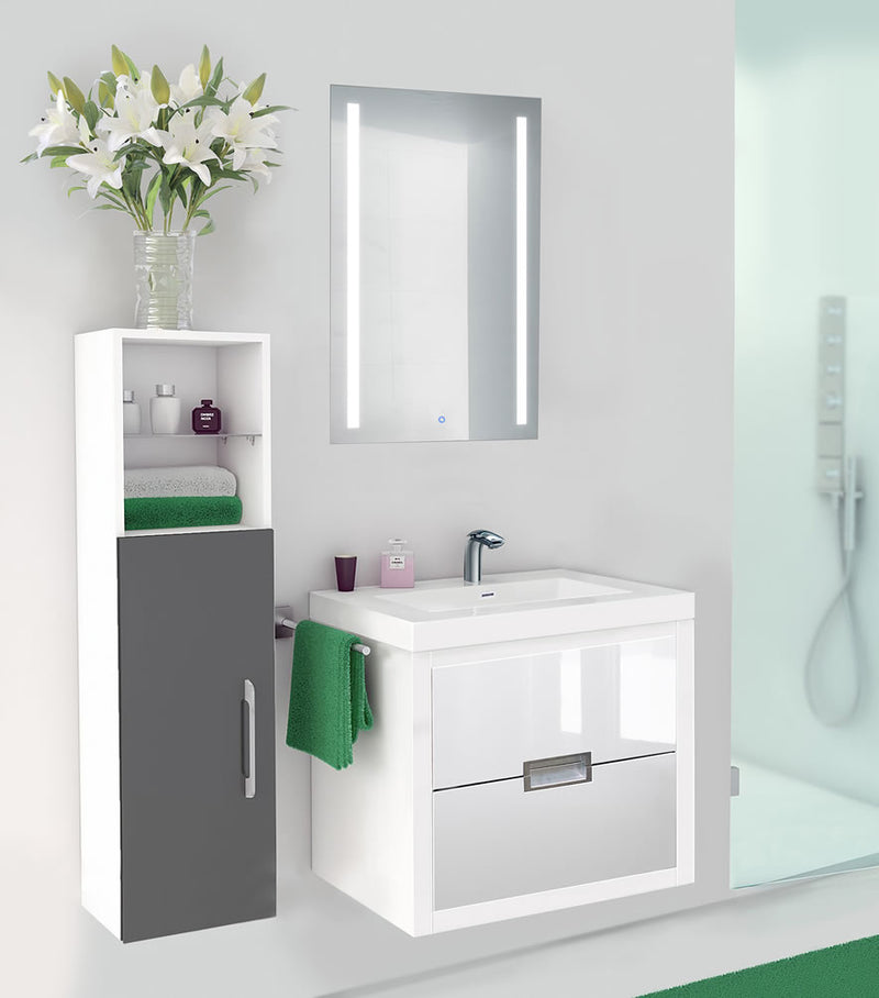 Krugg Reflections Kinetic Narrow Medicine Cabinets, 15" x 30" and 20" x 30"