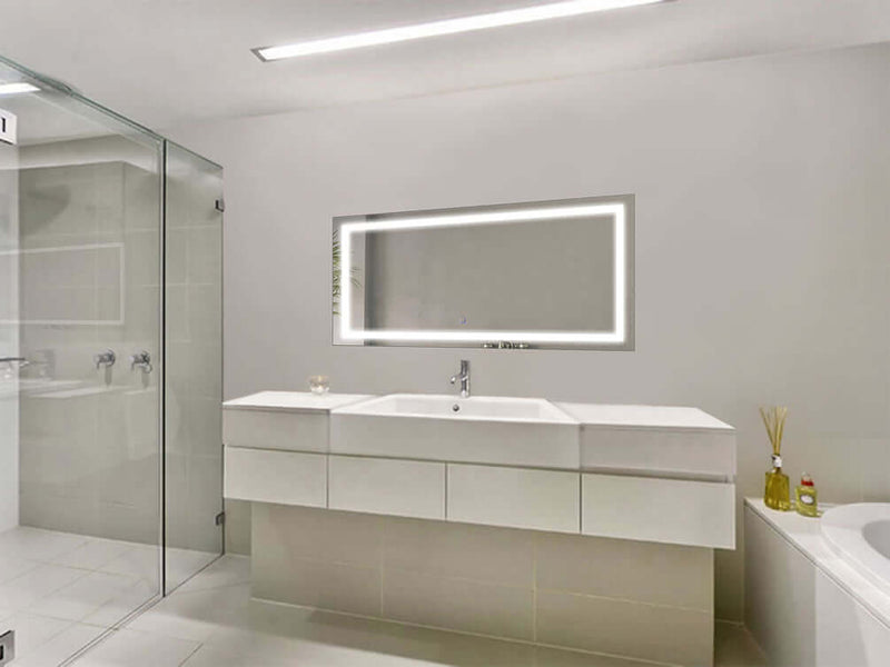 Krugg 48" x 24" in the Icon series, all of which have touch sensor dimmers, and defoggers.
