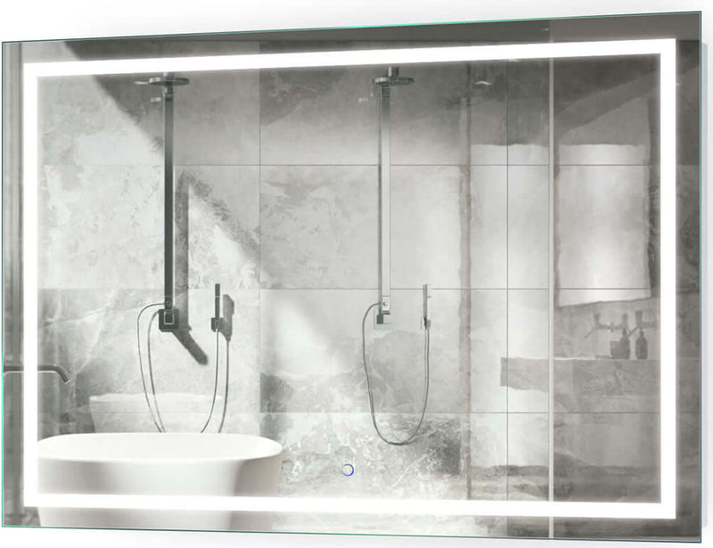 Krugg Icon 48" x 36" LED Vanity Mirror with Defogger and Touch Sensor Dimmer