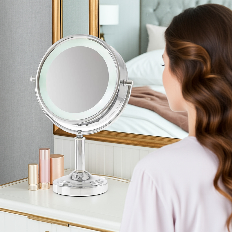 Danielle Creations 15x/1x LED Extreme Magnifying Mirror with Lights
