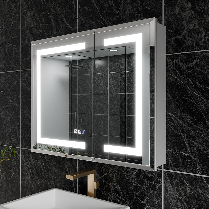 Mirror Luxe 30" Tacoma Full-Featured LED Medicine Cabinet