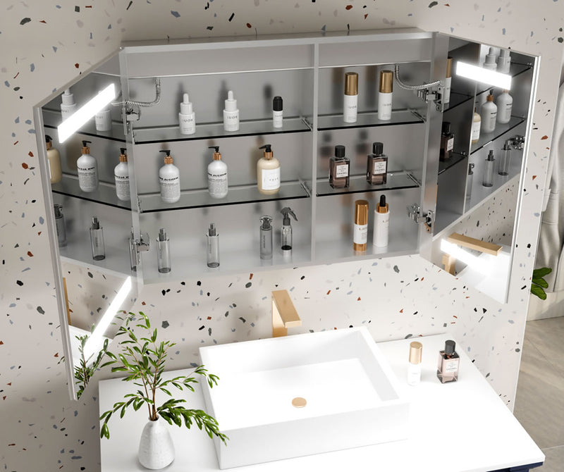 Mirror Luxe 30" Tacoma Full-Featured LED Medicine Cabinet