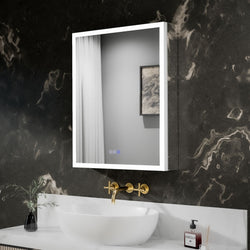 Mirror Luxe 24" Bellingham LED-Framed Medicine Cabinet - Left or Right Hinge