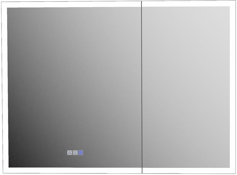 Mirror Luxe 48" Bellingham LED-Framed Triple Door Medicine Cabinet